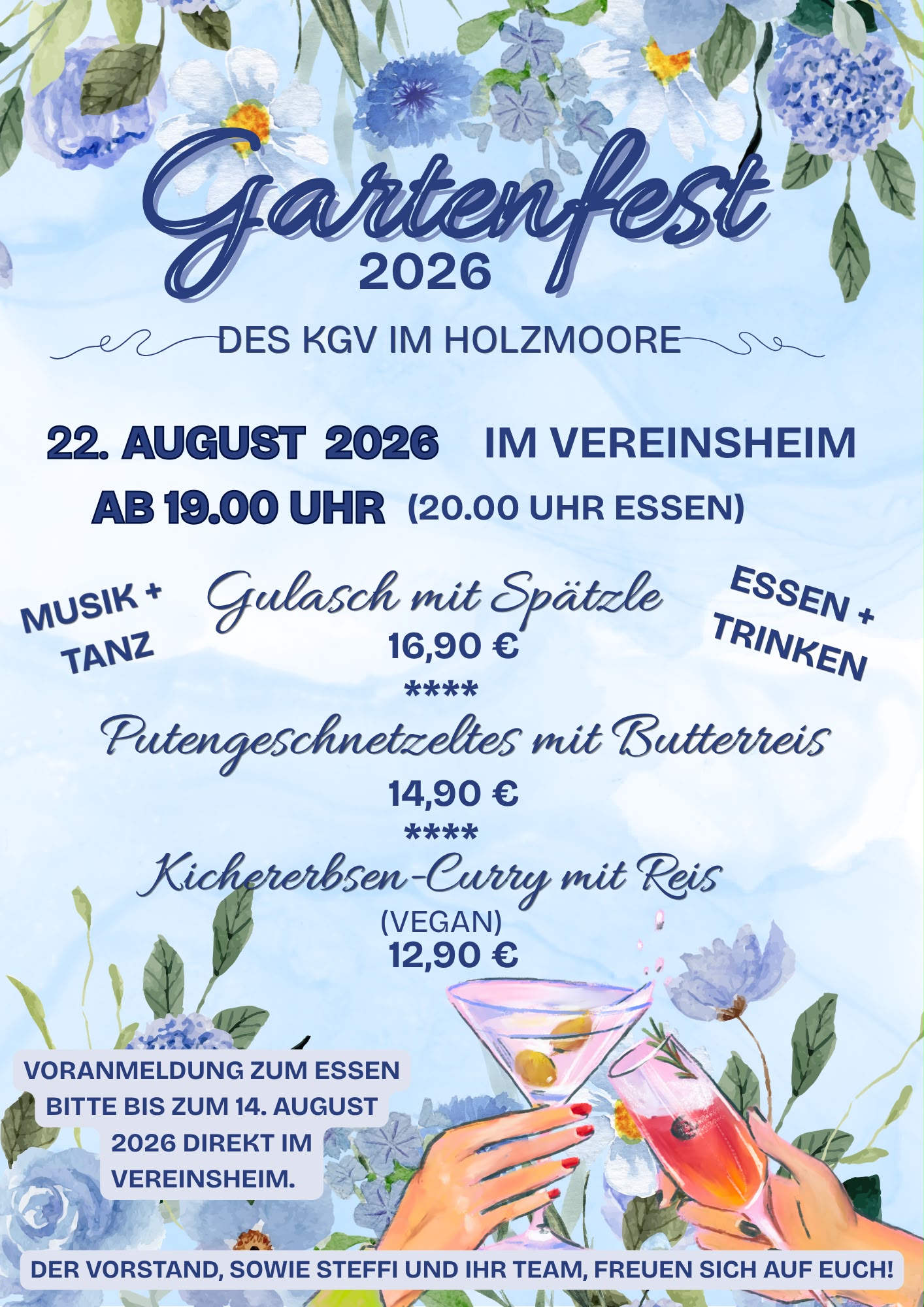 Einladung Gartenfest KGV im Holzmoore e.V.