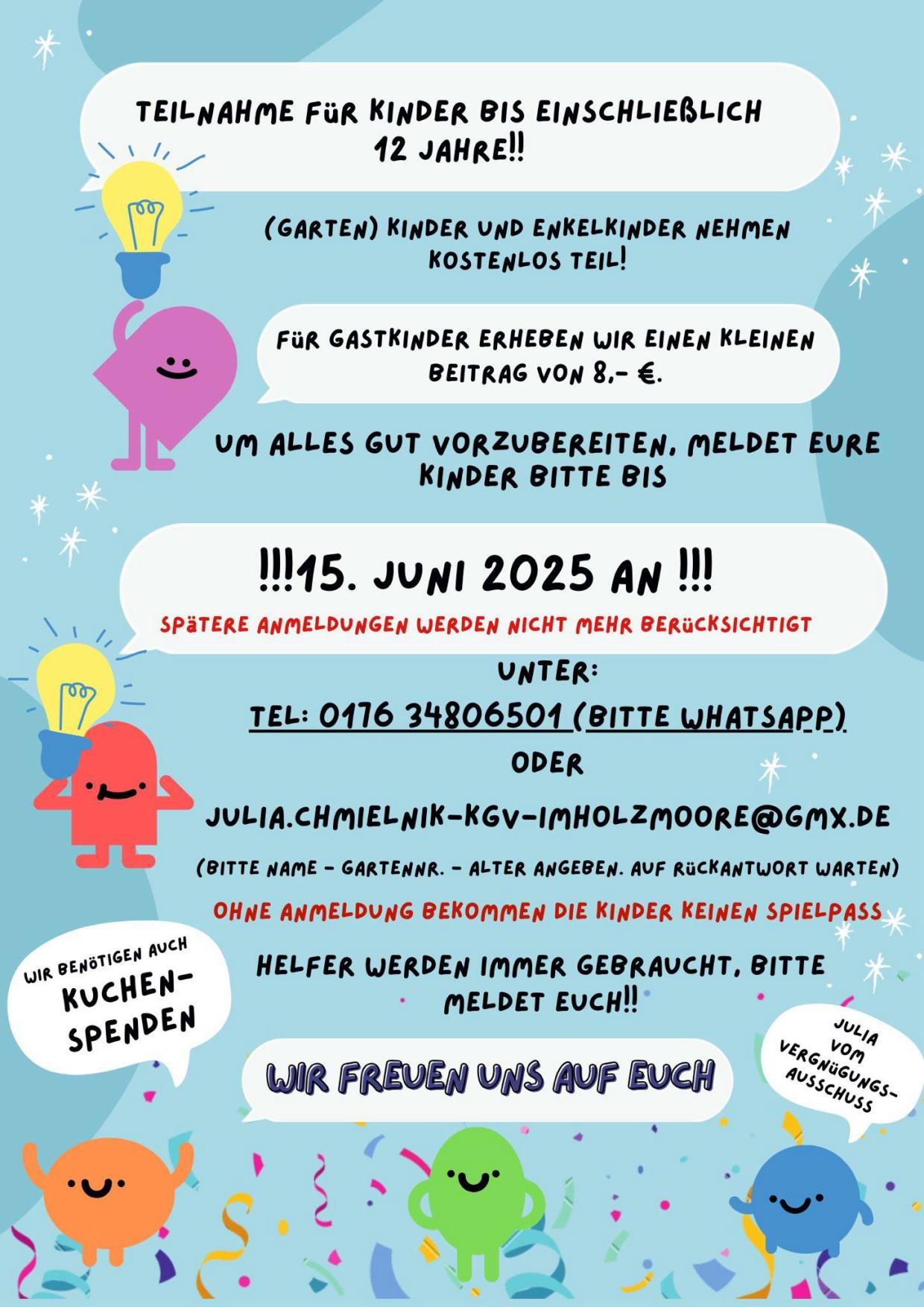 Einladung Kinderfest